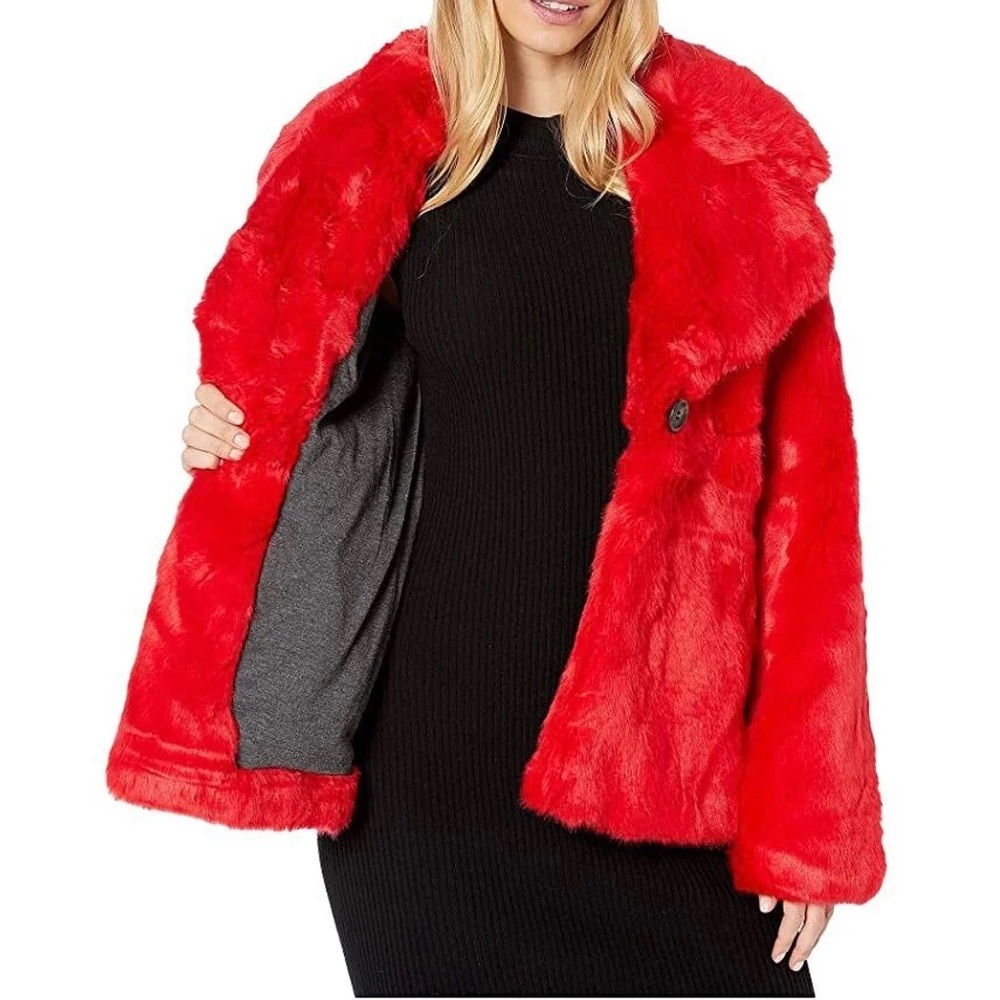 Avec Les Filles Faux Fur Jacket - Picture 2 of 5